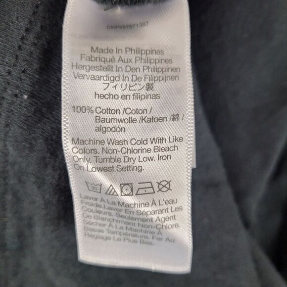 Madewell Shirt Men's Size XL Black Henley Long Sleeve Pullover 100% Cotton - Picture 9 of 10